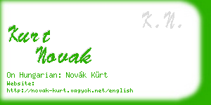 kurt novak business card