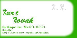 kurt novak business card
